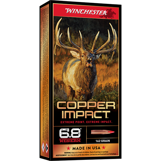 WIN COPPER IMPACT 6.8WST 162GR LF 20/10 - Ammunition